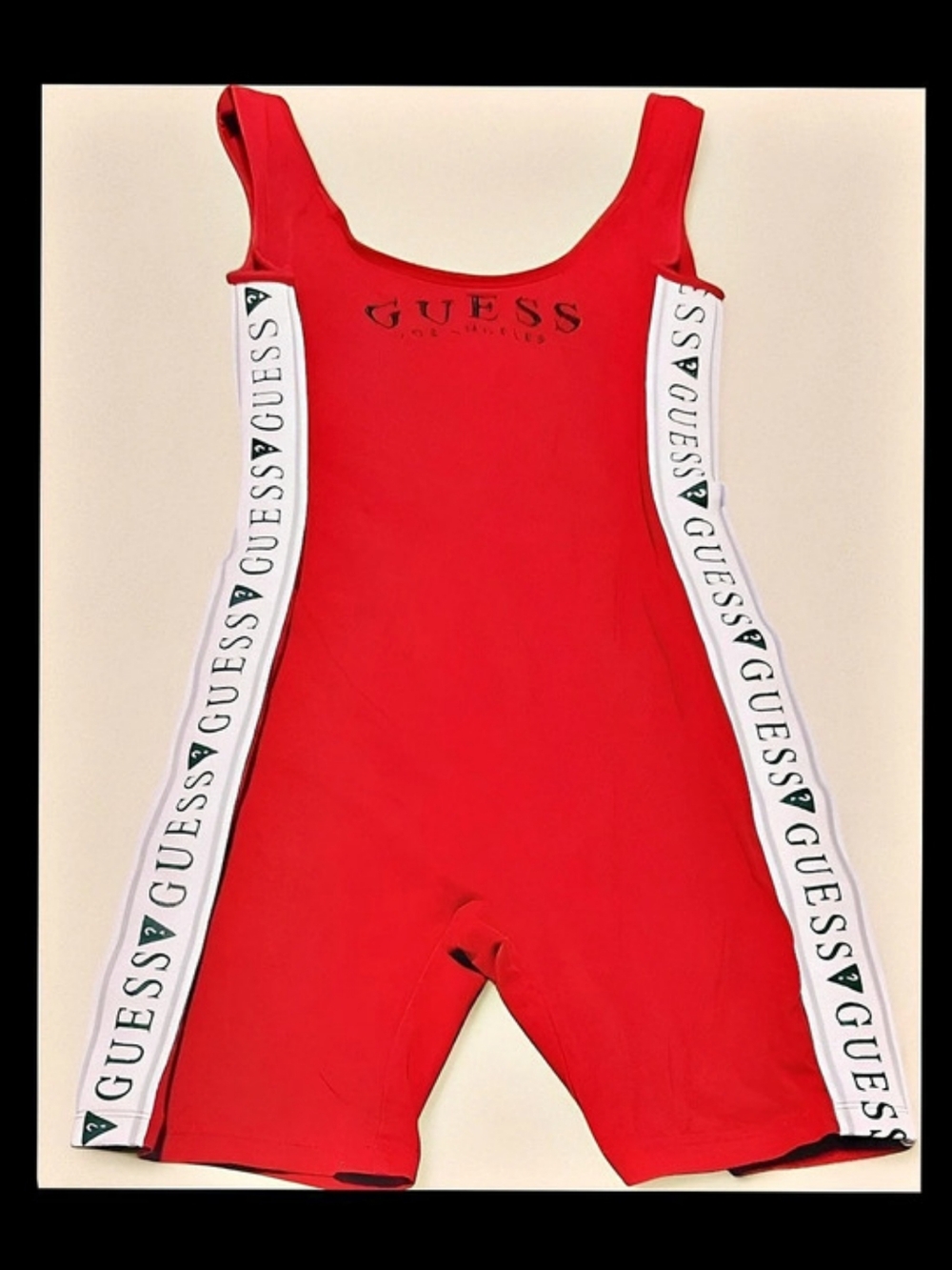 GUESS Red & White One Piece Like New